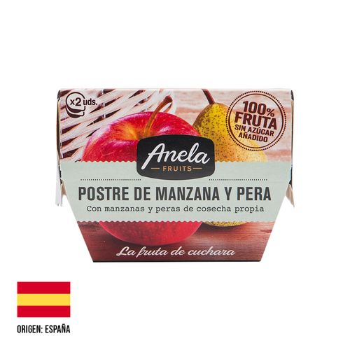 Postre de Pera y Manzana Anela Fruits x 2u x 100g