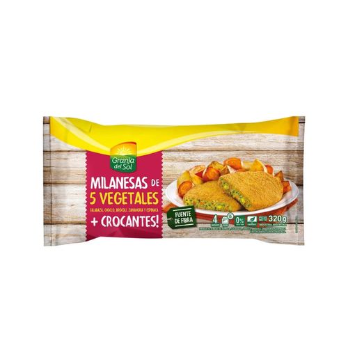 Milanesas Granja del Sol 5 Vegetales x 4u
