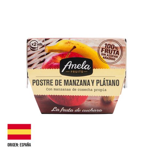 Postre de Manzana y Plátano Anela Fruits x 2u x 100g