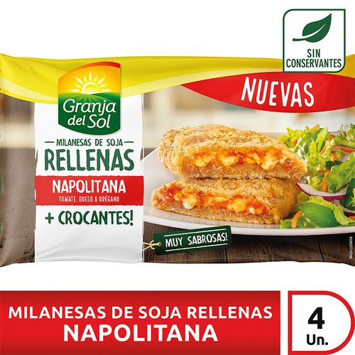 Milanesa Granja Del Sol Soja Rellena Napolitana 380g