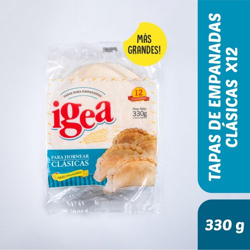 Tapas Para Empanadas Igea Para Horno x 12u 330g