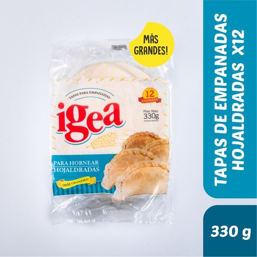 Tapas de Empanadas Igea Hojaldrada x 12UN 330g