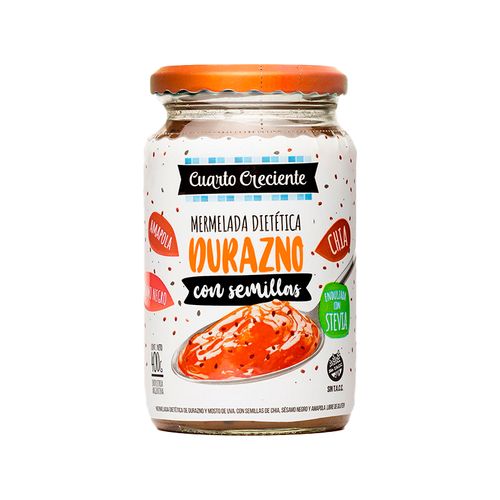 Mermelada Cuarto Creciente de Durazno C/Stevia 400g