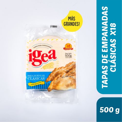 Tapas Para Empanadas Igea Para Horno x 18u
