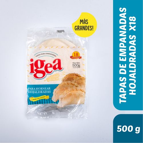 Tapas Para Empanadas Igea Hojaldrada 18u