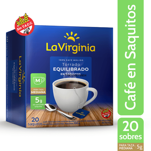 Café La Virginia Instantáneo En Saquitos x 20u