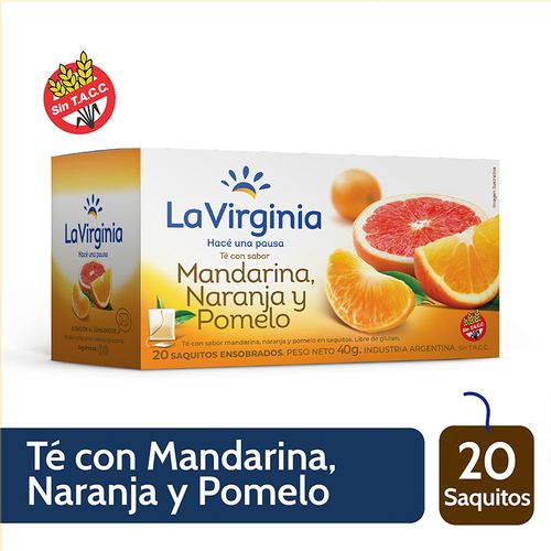 Té de Mandarina, Naranja y Pomelo La Virginia x 20u
