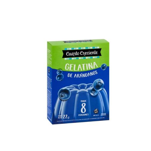 Gelatina Cuarto Creciente Light Arándano 22g