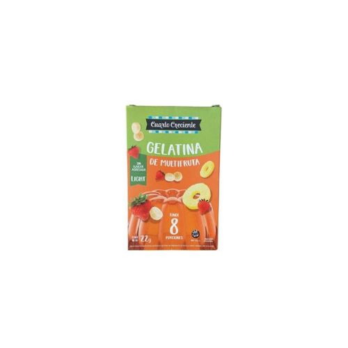 Gelatina Cuarto Creciente Light Multifruta 22g