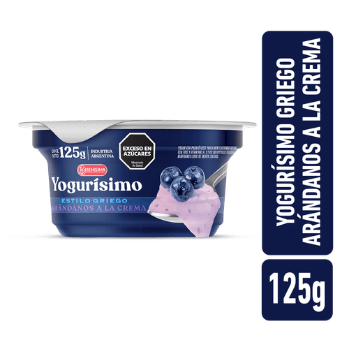 Yogur Yogurísimo Griego Arándanos a la crema 125g