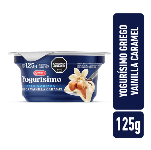 Yogur Yogurísimo Griego Vainilla Caramel 125g