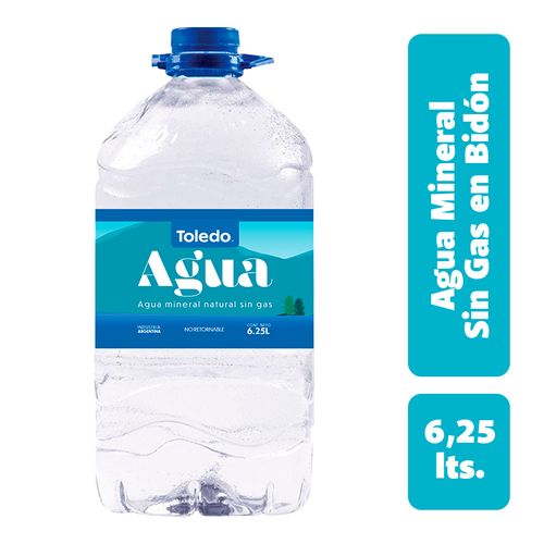 Agua Mineral Toledo Sin Gas 6.25L