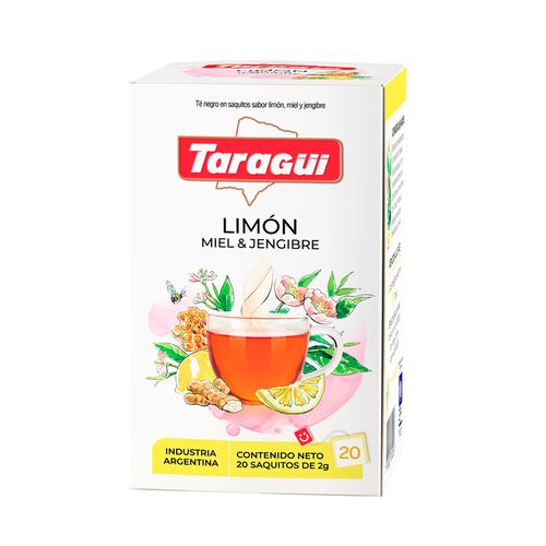 Té Taragui Sabor Limón-Miel-Jengibre x 20Un