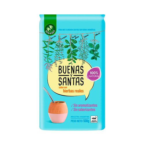 Yerba Mate Buenas y Santas de Hierbas 500g
