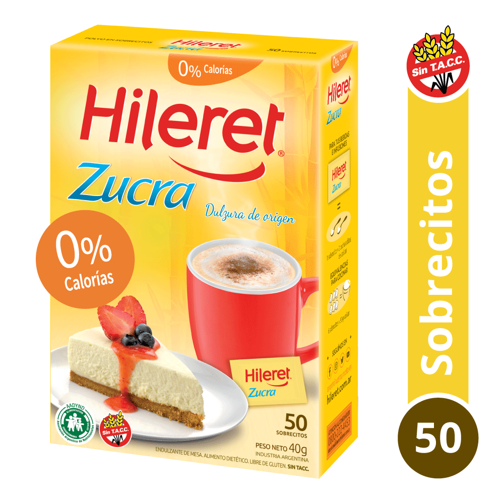 Edulcorante Hileret Zucra 50 sobres