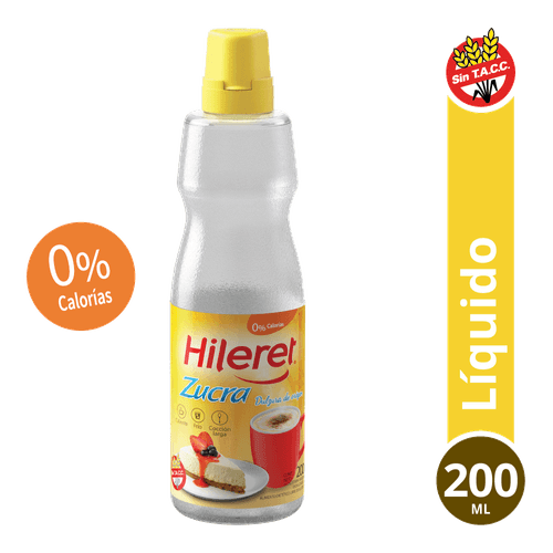 Edulcorante Líquido Hileret Zucra 200ml