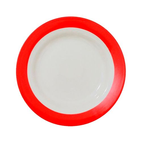 Plato Playo Aquarella Rojo