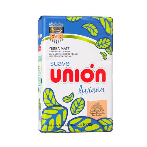 Yerba Mate Unión 4 Flex Liviana 1Kg