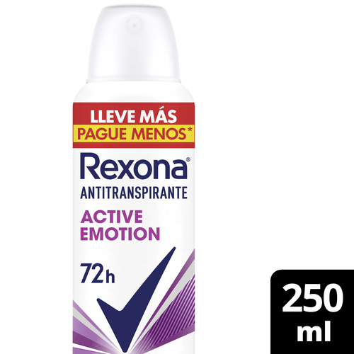 Desodorante Rexona Woman Aerosol Antitranspirante Active Emotion 250ML