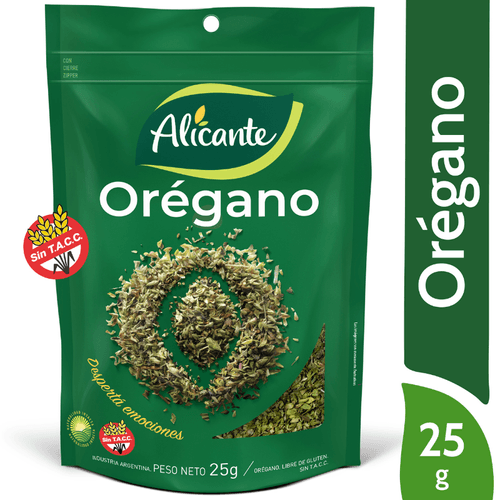 Orégano Alicante Sin Tacc 25g