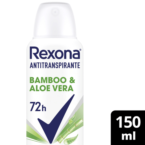 Desodorante Rexona Woman Aerosol Antitranspirante Bamboo Y Aloe Vera 150ML