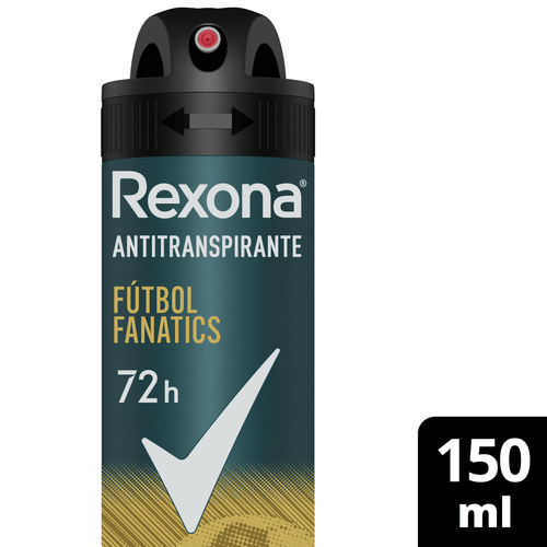 Desodorante Rexona Men Aerosol Antitranspirante Fútbol Fanatics 150ML