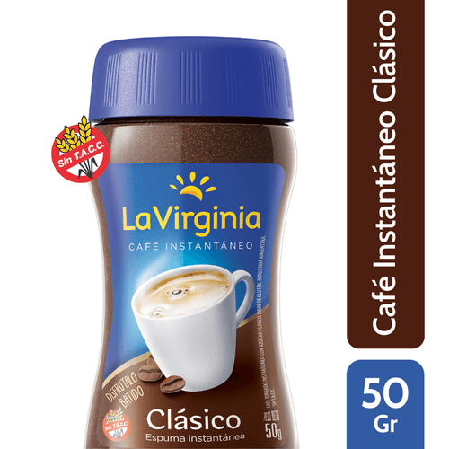 Café La Virginia Instantáneo Clásico Especial 50g