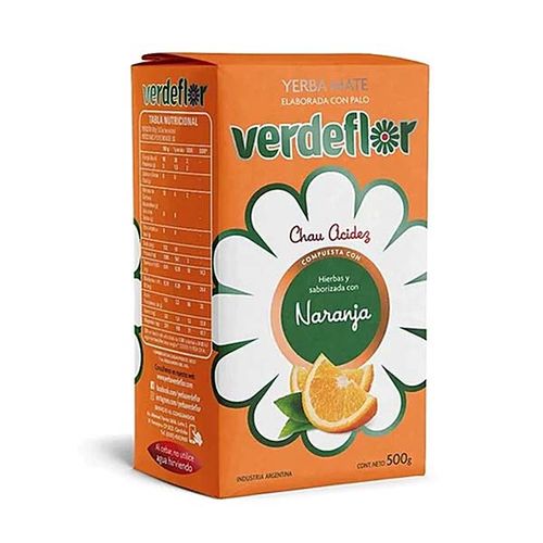 Yerba Verdeflor Sabor Naranja 500g
