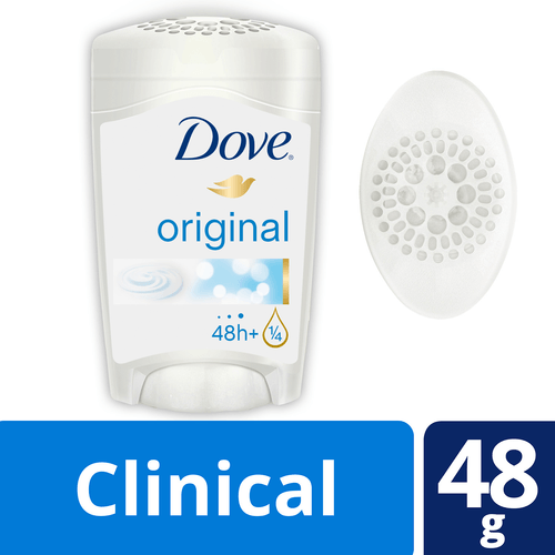 Desodorante Dove Clinical Original En Barra 48GR