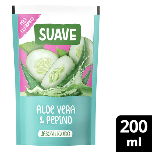 Jabón Suave Liquido Pepino Y Aloe 220ML