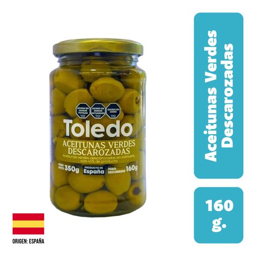 Aceitunas Verdes Toledo Descarozadas 160g