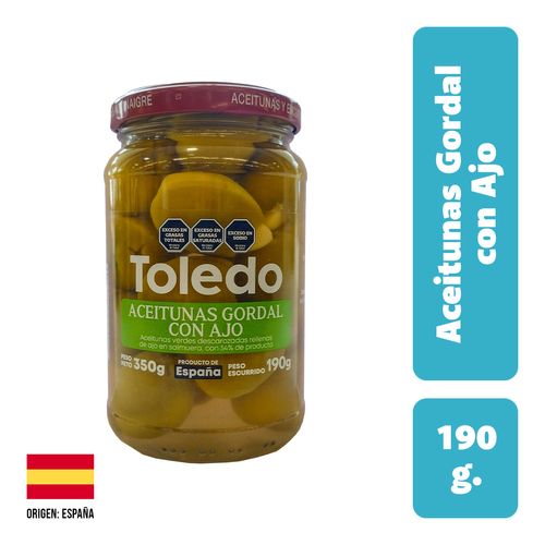 Aceitunas Toledo Gordal con Ajo 190g