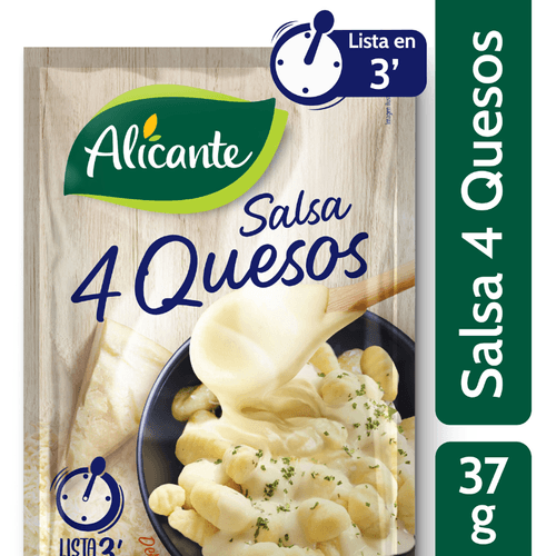 Salsa Alicante 4 Quesos 3 Minutos 37g