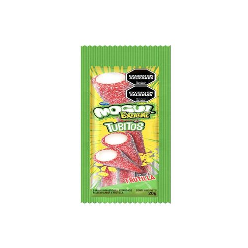 Gomitas Mogul Tubitos Extreme Frutilla 20g