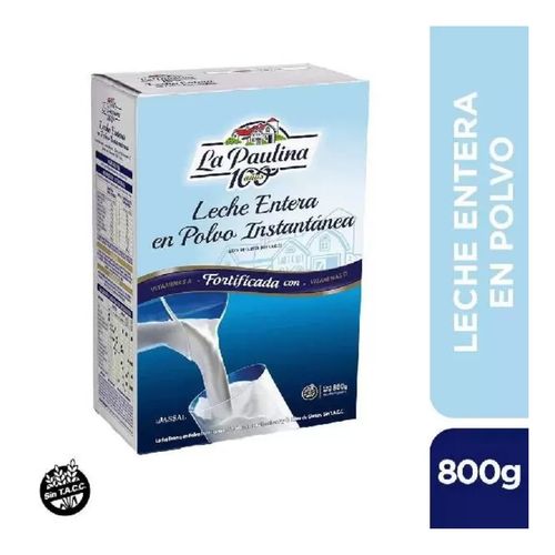 Leche La Paulina En Polvo Entera 800g