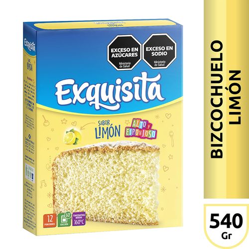 Bizcochuelo Exquisita Limón Fortificado 540g