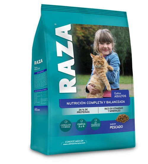 Alimento Gatos Raza Sabor Pescado 500Gr