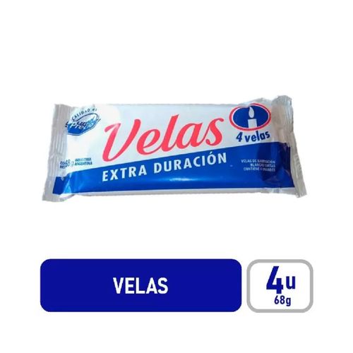 VELAS BCAS COR LUZ 4X22,5