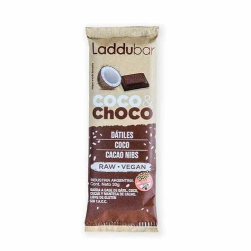 Barrita Laddubar Vegana Coco y Chocolate 30g