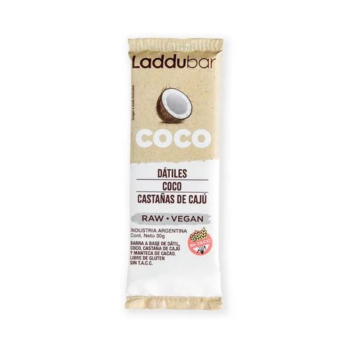 Barrita Laddubar Vegana Coco y Cajú 30g