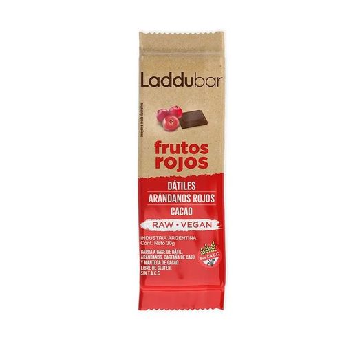 Barrita LadduBar Vegana Dátiles Arándanos y Cajú 30g