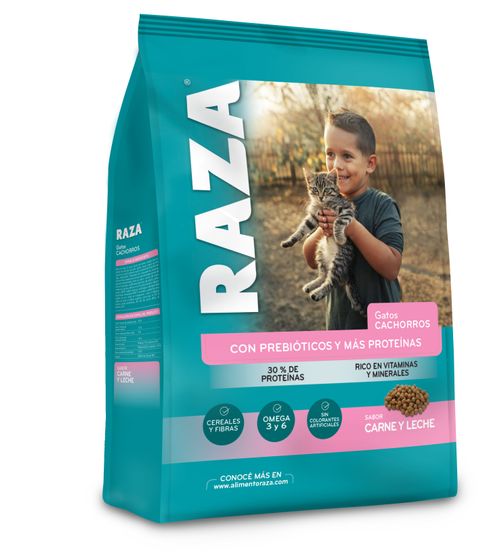 Alimento Para Gato Raza Cachorro Carne Y Leche 500Gr