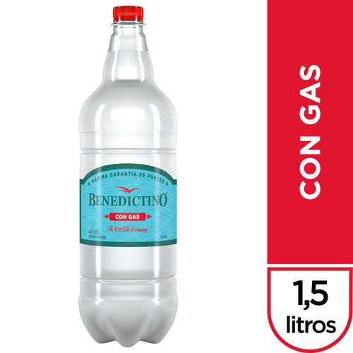 Agua Mineral Benedictino Con Gas 1.5L