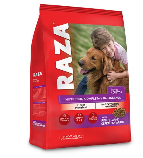 Alimento Raza Perro Adulto Carne Cereal Arroz 15Kg