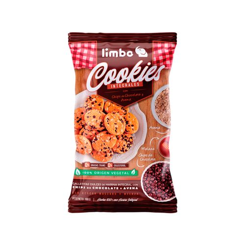 Galletitas Cookies Limbo Chips Choco-Avena 160g