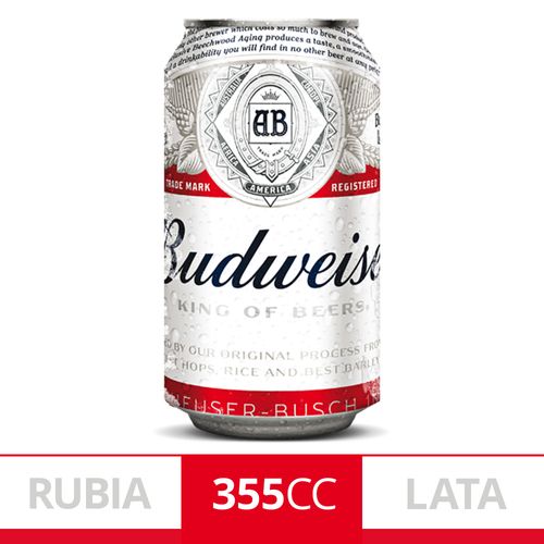 Cerveza Budweiser 355ml