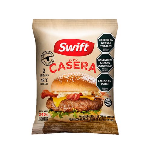 Hamburguesas Swift Tipo Caseras x 2u
