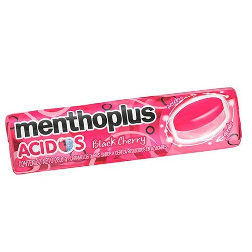 Caramelos Menthoplus Acidos de Cereza Black Cherry 27g