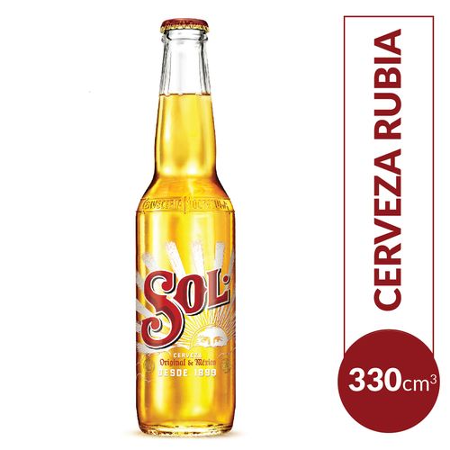 Cerveza Sol Rubia 330ml