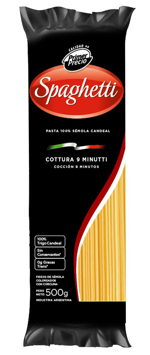 Fideos Primer Precio Spaghetti Sémola 500g